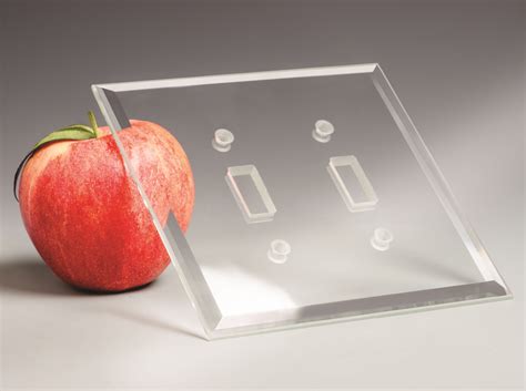 Clear Glass Switch Plates 